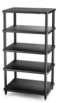 Solidsteel Black S3 Series 5 Shelf Audio Rack - S3-5BK - image 1