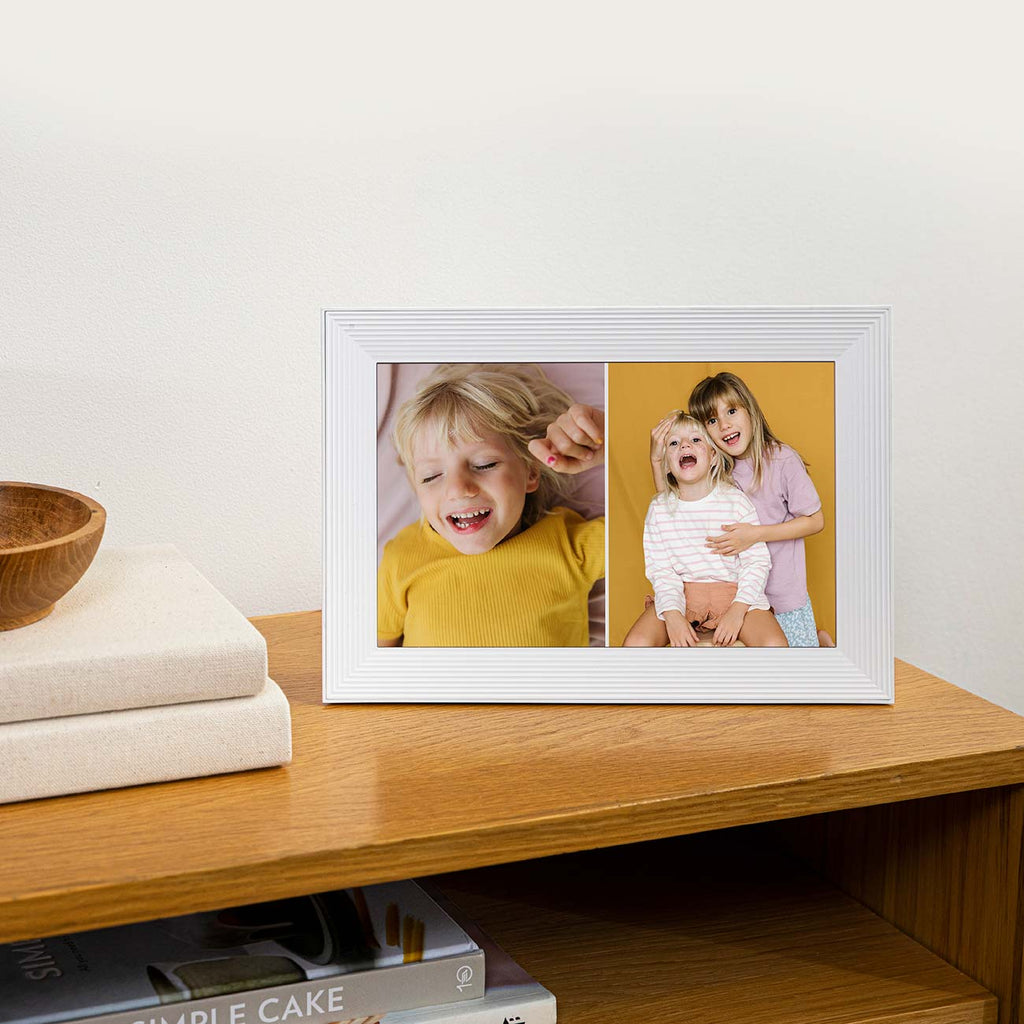 Aura Carver 10.1" Sea Salt Digital Picture Frame - AFM900-WHT - image 6