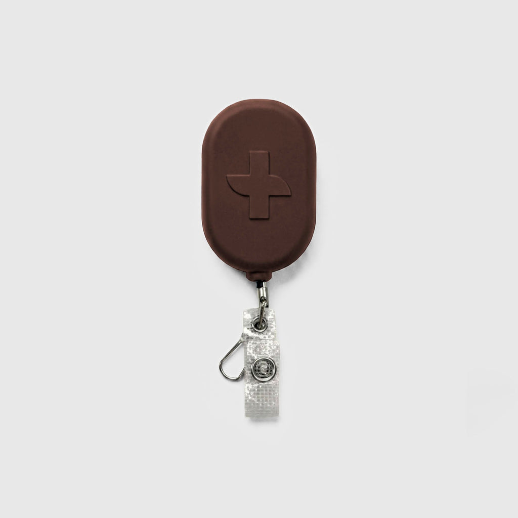 FIGS Logo Badge Reel - Espresso
