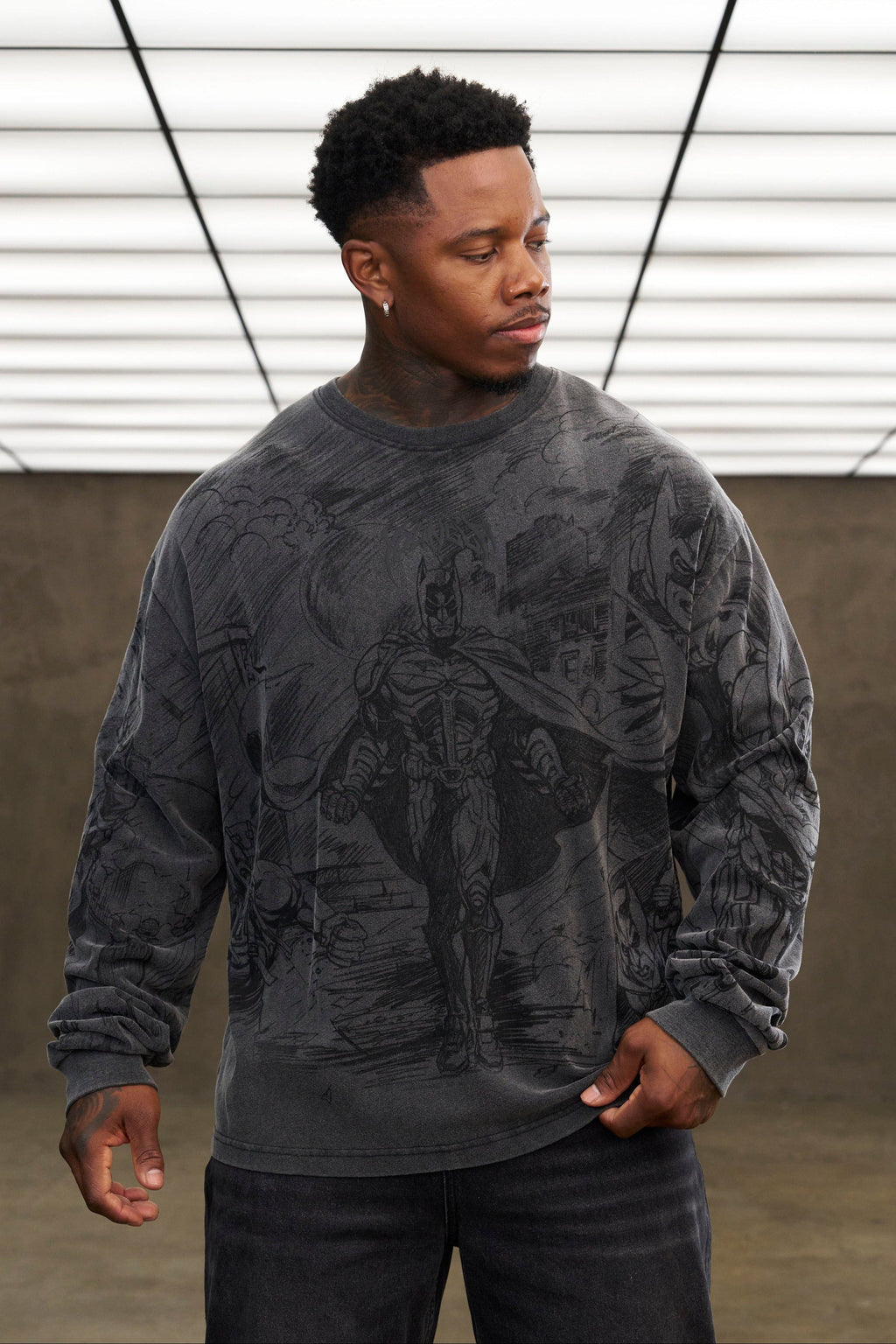 8002 - T-shirts à manches longues Batman Comic