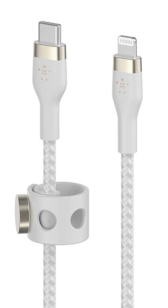 Belkin BOOST CHARGE 10 Feet White USB-C To Lightning Connector Cable - CAA011BT3MWH - image 2