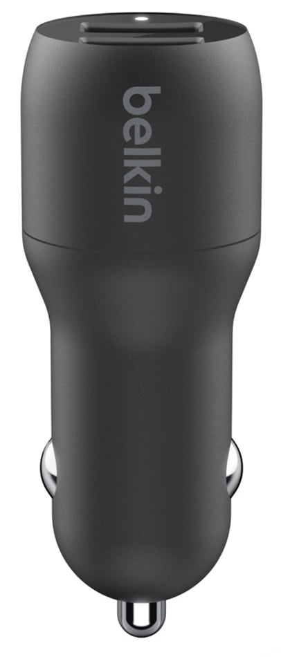 Belkin BOOST UP CHARGE Dual USB-A Car Charger 24W + USB-A to USB-C Cable - CCE001BT1MBK - image 3