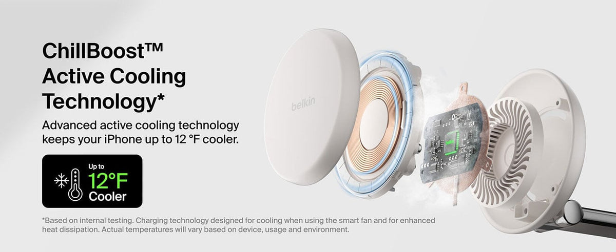 Belkin UltraCharge Pro 3-in-1 Magnetic Charger with Qi2 25W In Tan - WIZ040TTSD - image 10