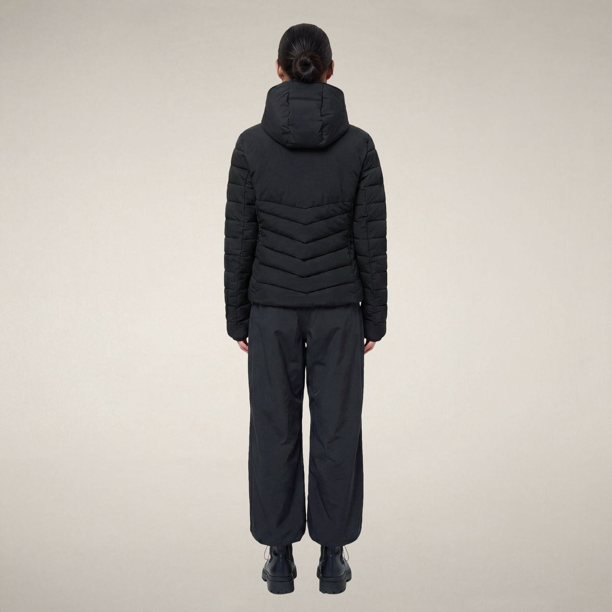 Women's Puffer Jacket Natasha in Black