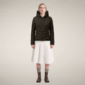 Women's Puffer Jacket Natasha in Major Brown