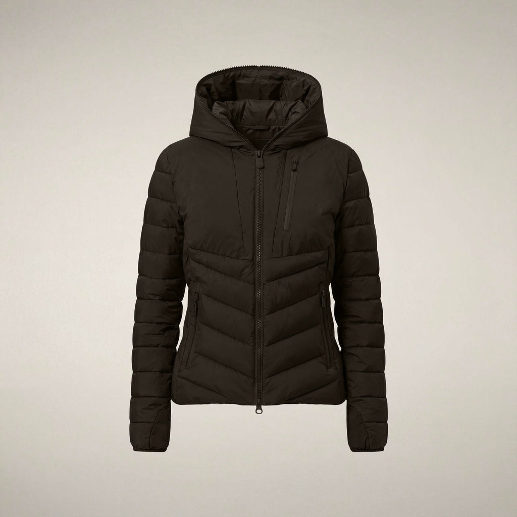 Women's Puffer Jacket Natasha in Major Brown