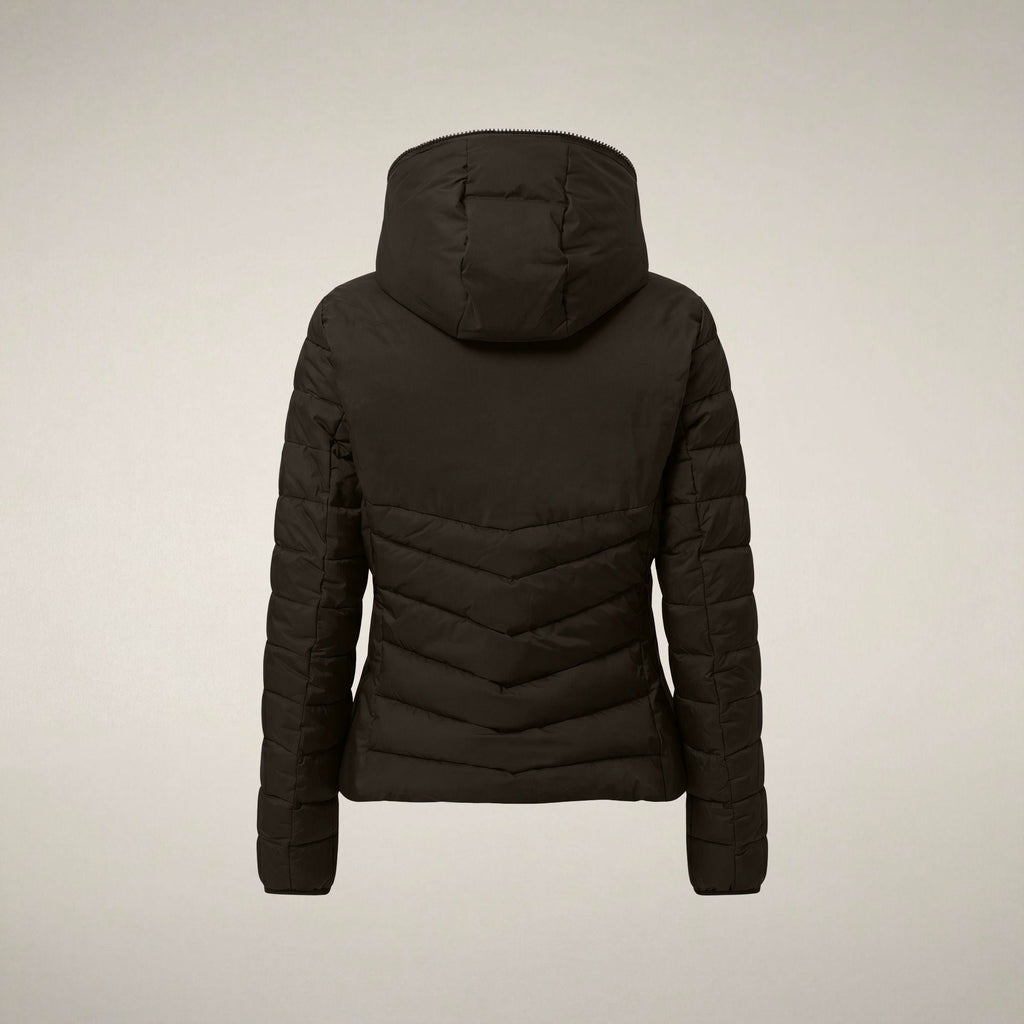 Women's Puffer Jacket Natasha in Major Brown