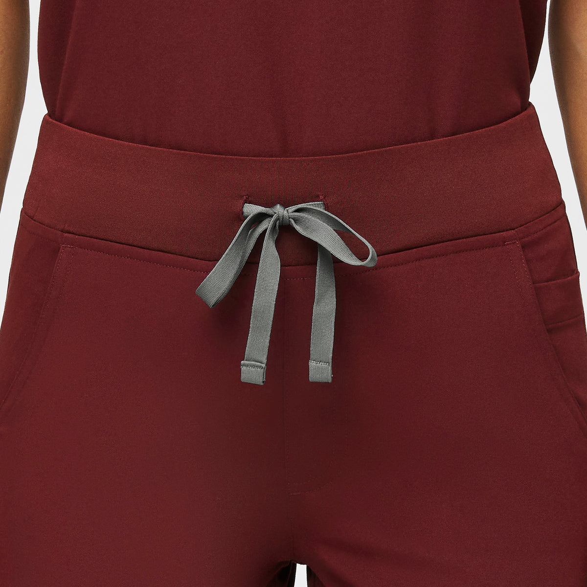 Yola High-Rise Slim Scrub Pant™ - Burgundy