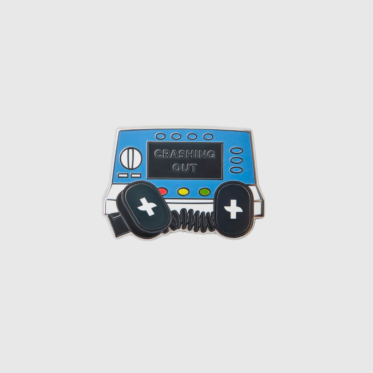 Crashing Out Enamel Pin - Blue Horizon