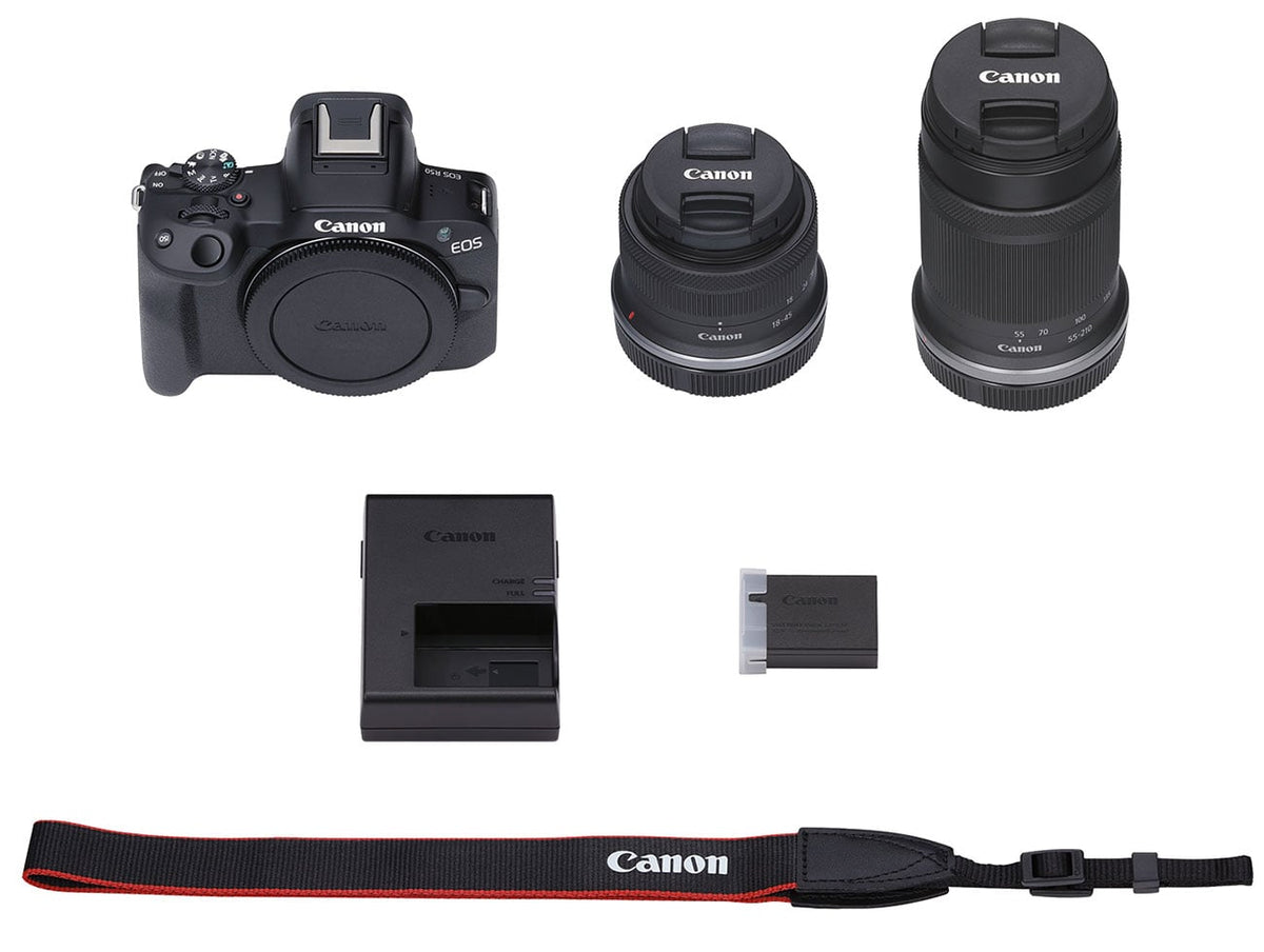 Canon EOS R50 RF-S18-45mm F4.5-6.3 IS STM & RF-S55-210mm F5-7.1 IS STM Lens Kit - 5811C022 - image 11