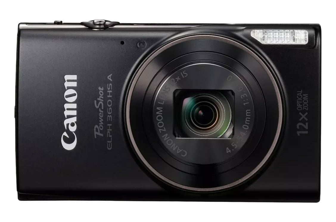 Canon PowerShot ELPH 360 HS A 20.2 Megapixel Digital Camera In Black - 7280C001 - image 1
