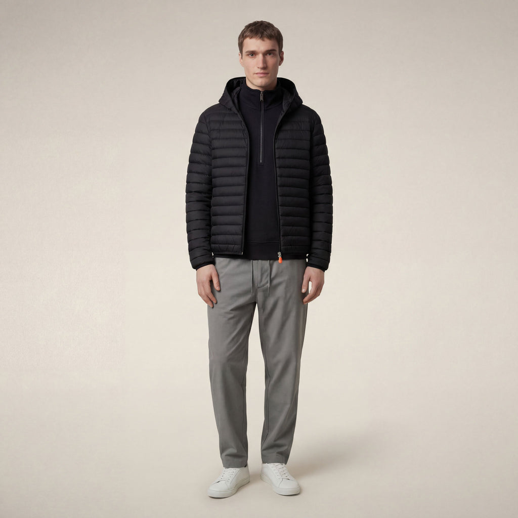 Men's puffer jacket Donald in black