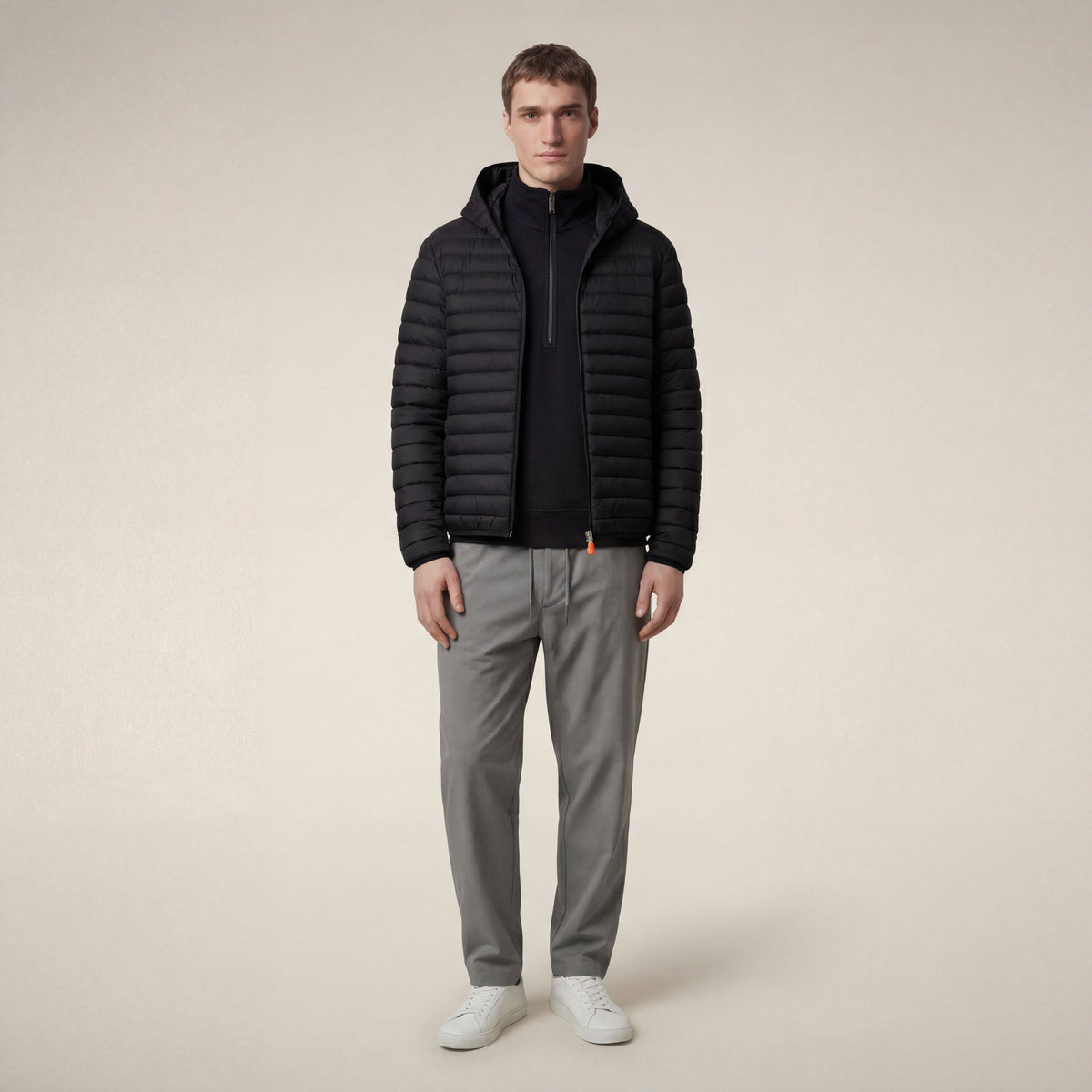 Men's puffer jacket Donald in black