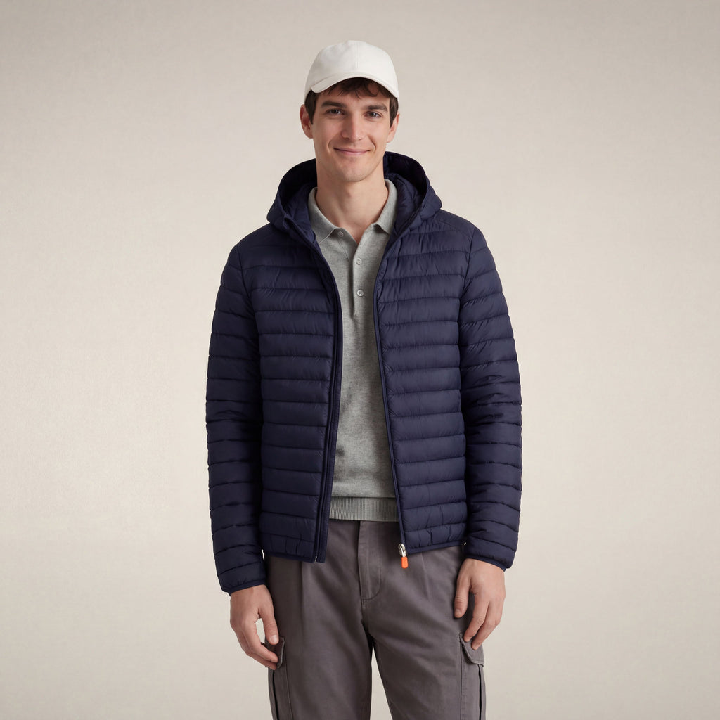 Men's puffer jacket Donald in navy blue