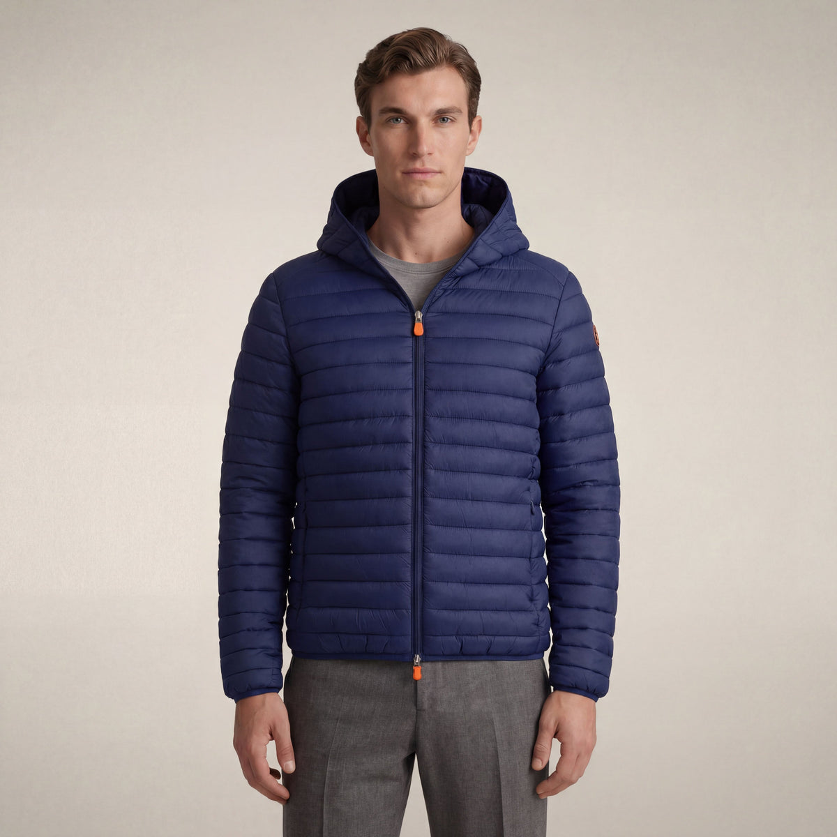 Men's puffer jacket Donald in eclipse blue
