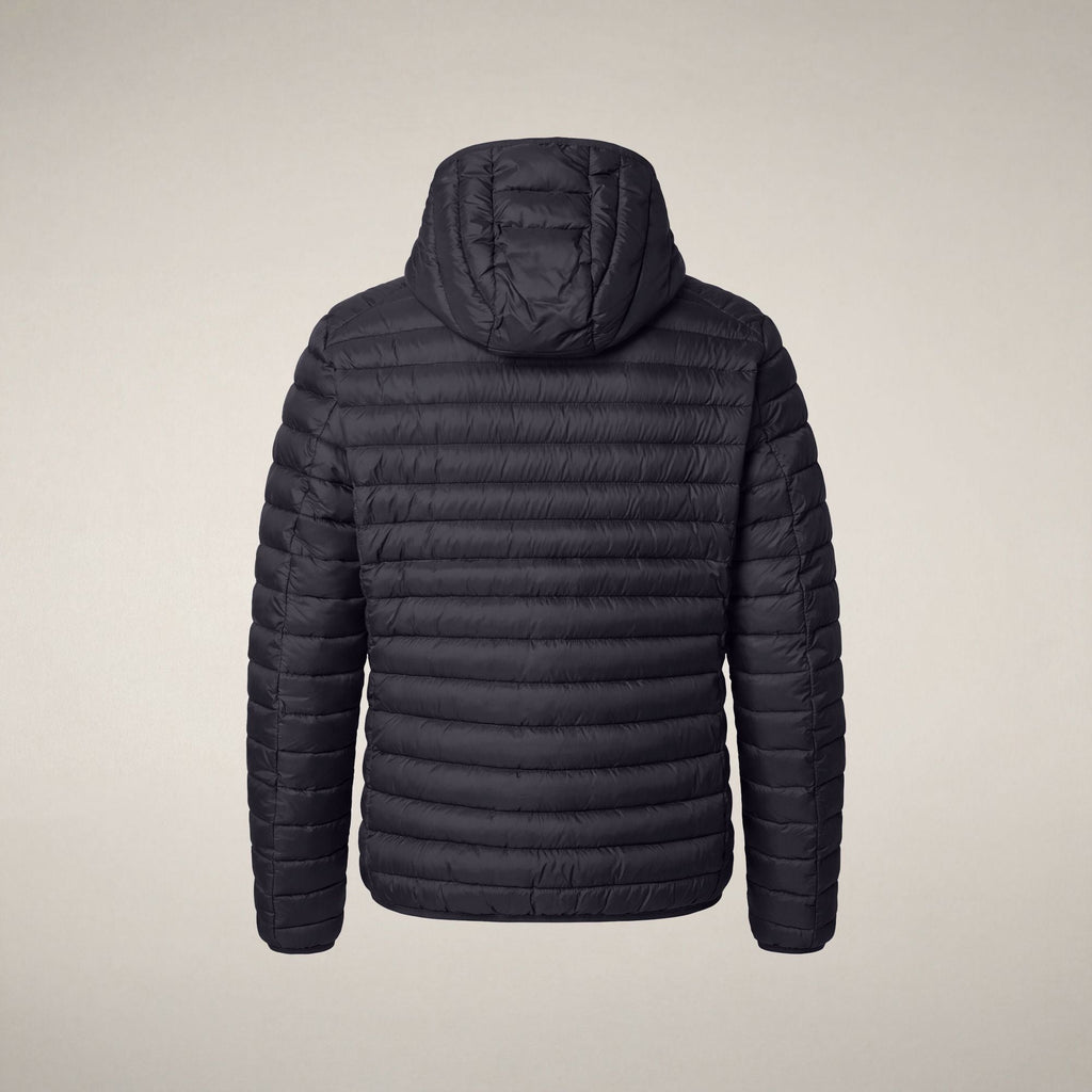 Men's Puffer Jacket Donald in Grey Black