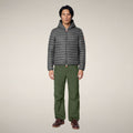 Men's Puffer Jacket Donald in Gunmetal Grey