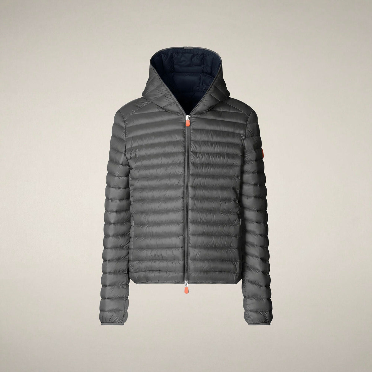 Men's Puffer Jacket Donald in Gunmetal Grey