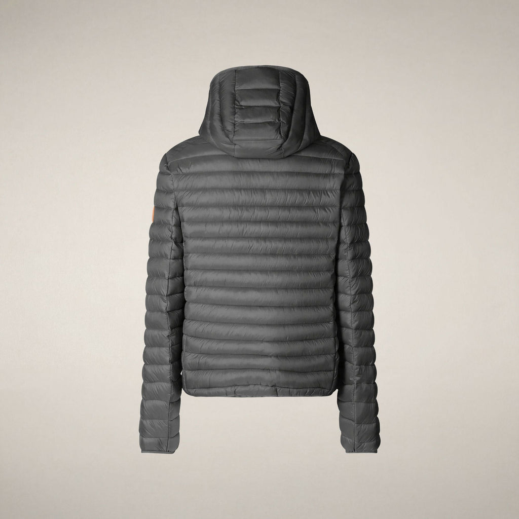 Men's Puffer Jacket Donald in Gunmetal Grey