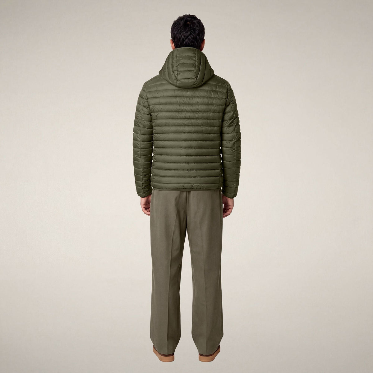 Men's Puffer Jacket Donald in Land Green