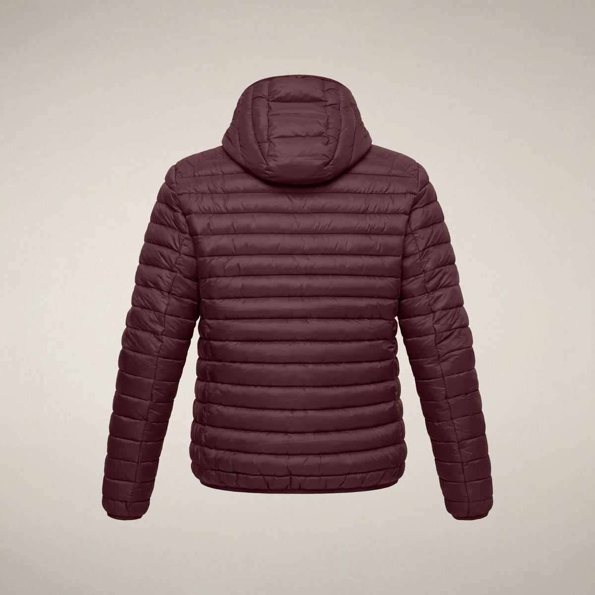 Men's Puffer Jacket Donald in Burgundy Black