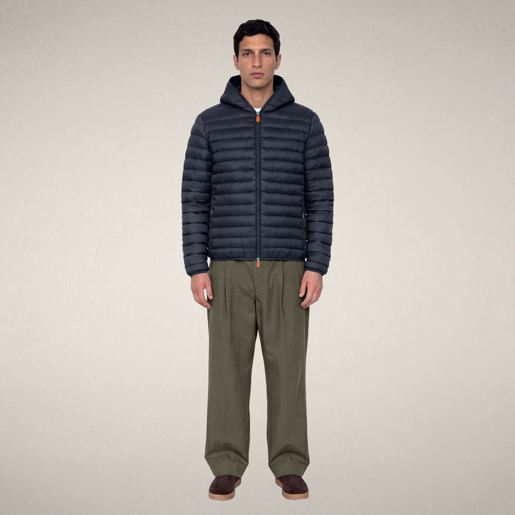 Men's Puffer Jacket Donald in Blue Black