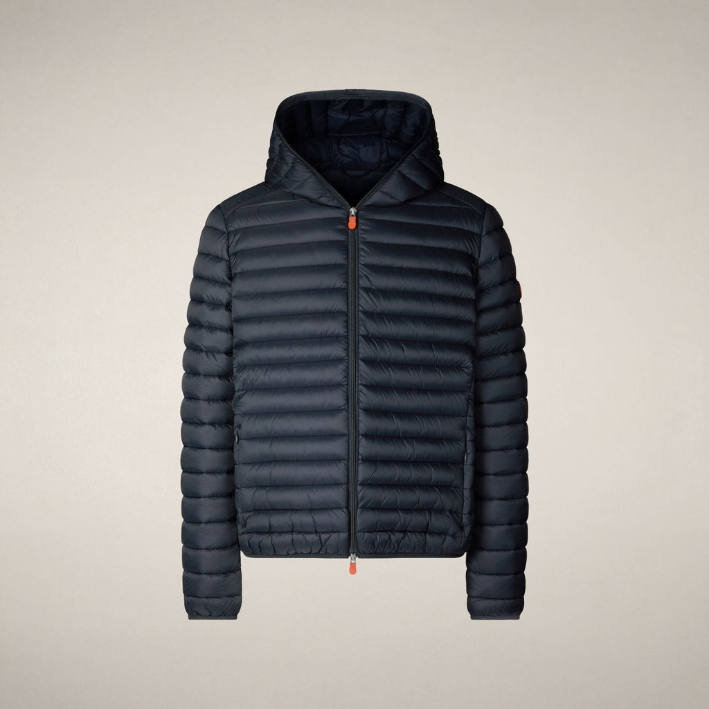 Men's Puffer Jacket Donald in Blue Black