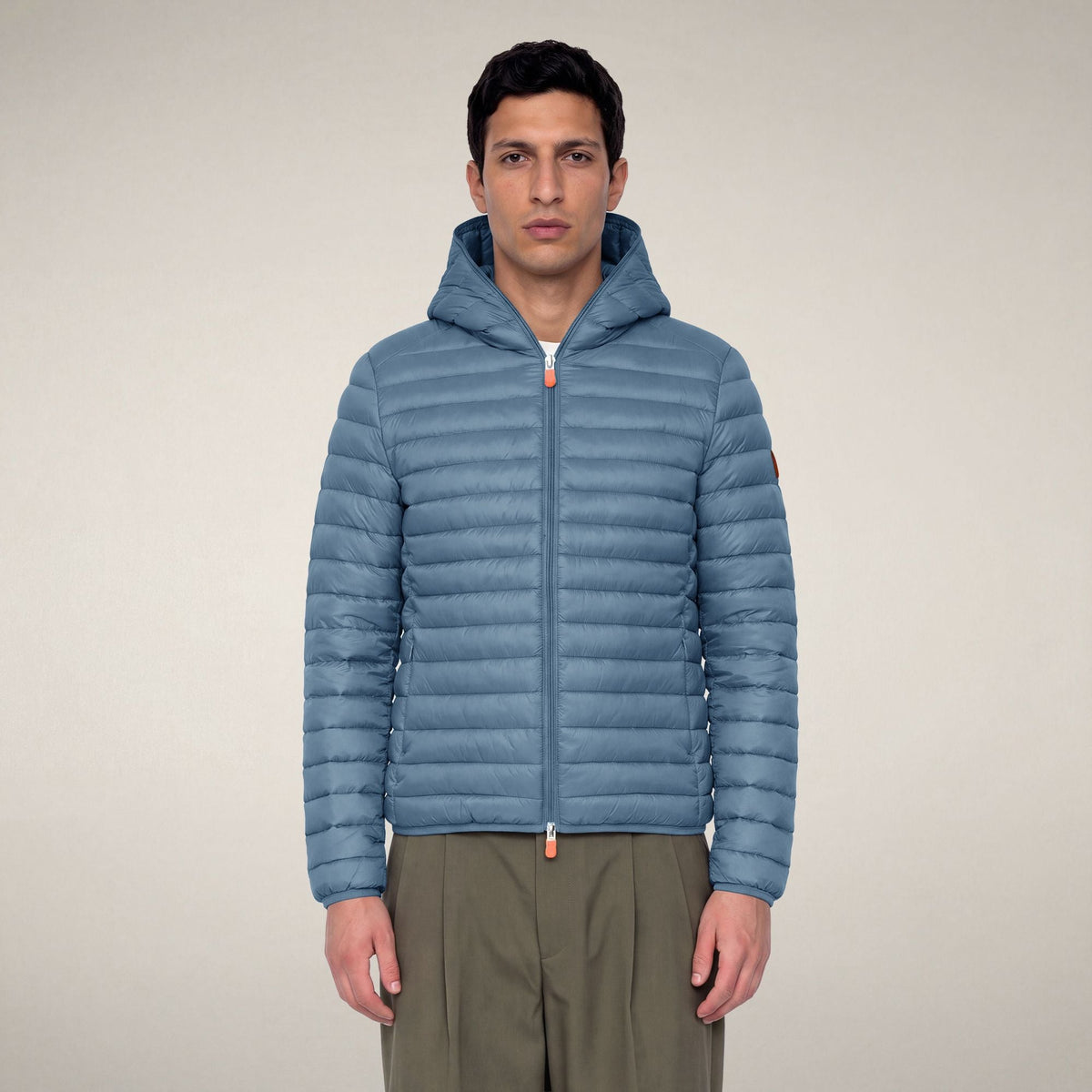 Men's Puffer Jacket Donald in Dolphin Blue