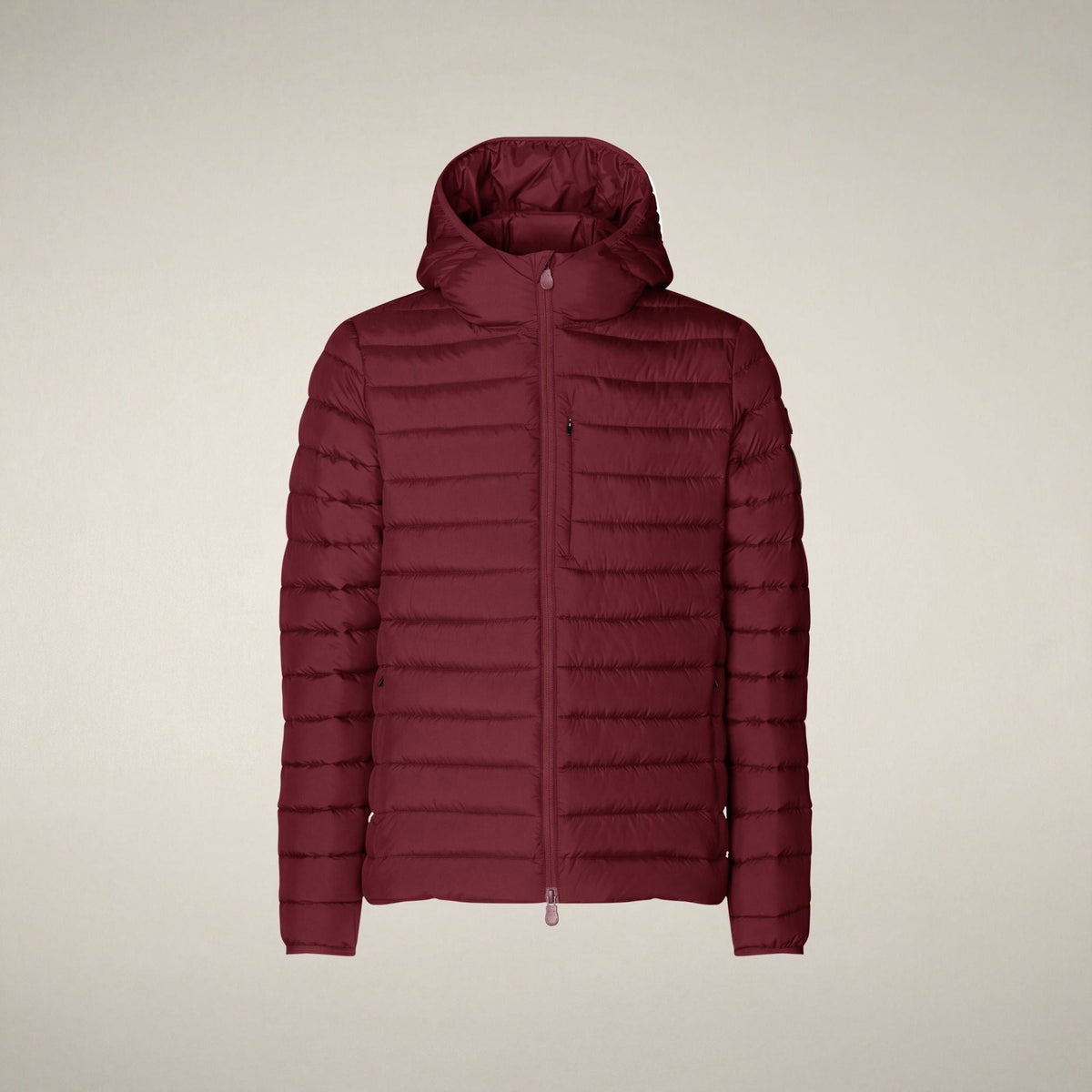 Men's Puffer Jacket Juncus in Wine Red