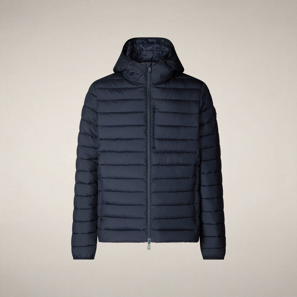 Men's Puffer Jacket Juncus in Blue Black