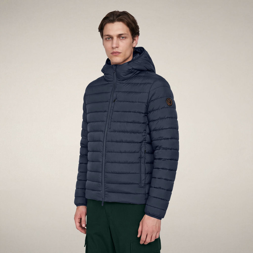 Men's Puffer Jacket Juncus in Blue Black
