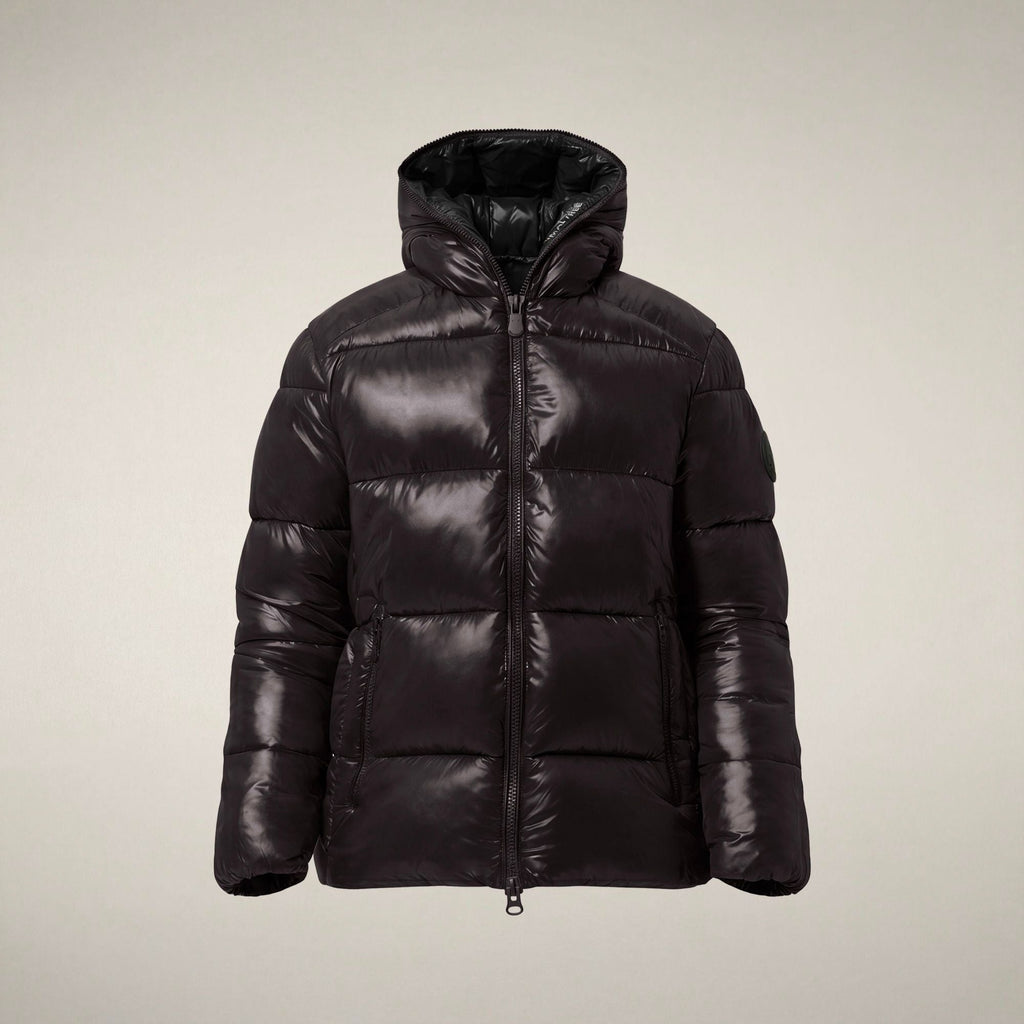 Men's Puffer Jacket Edgard in Brown Black