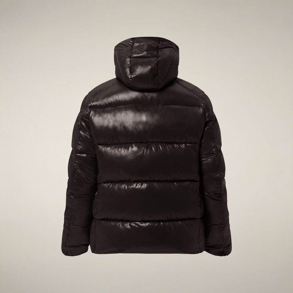 Men's Puffer Jacket Edgard in Brown Black
