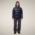 Men's Puffer Jacket Edgard in Blue Black