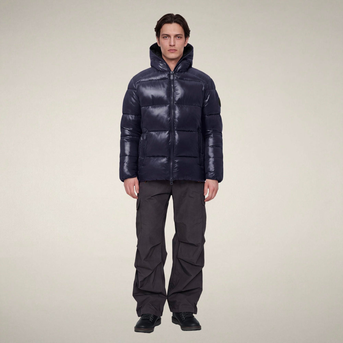 Men's Puffer Jacket Edgard in Blue Black