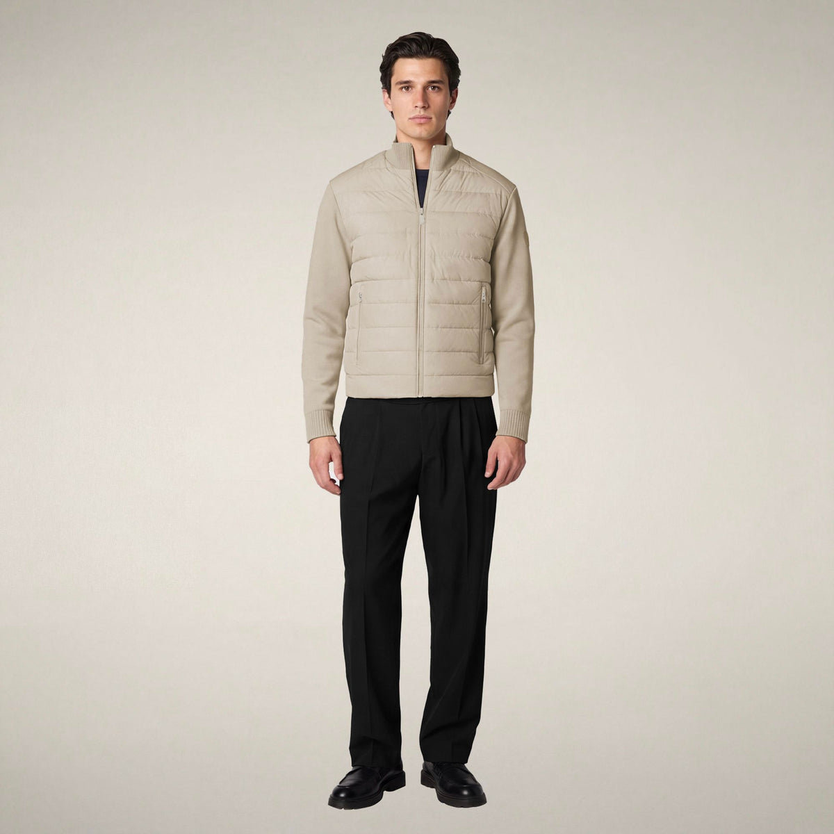 Men's Puffer Jacket Sedum in Rainy Beige
