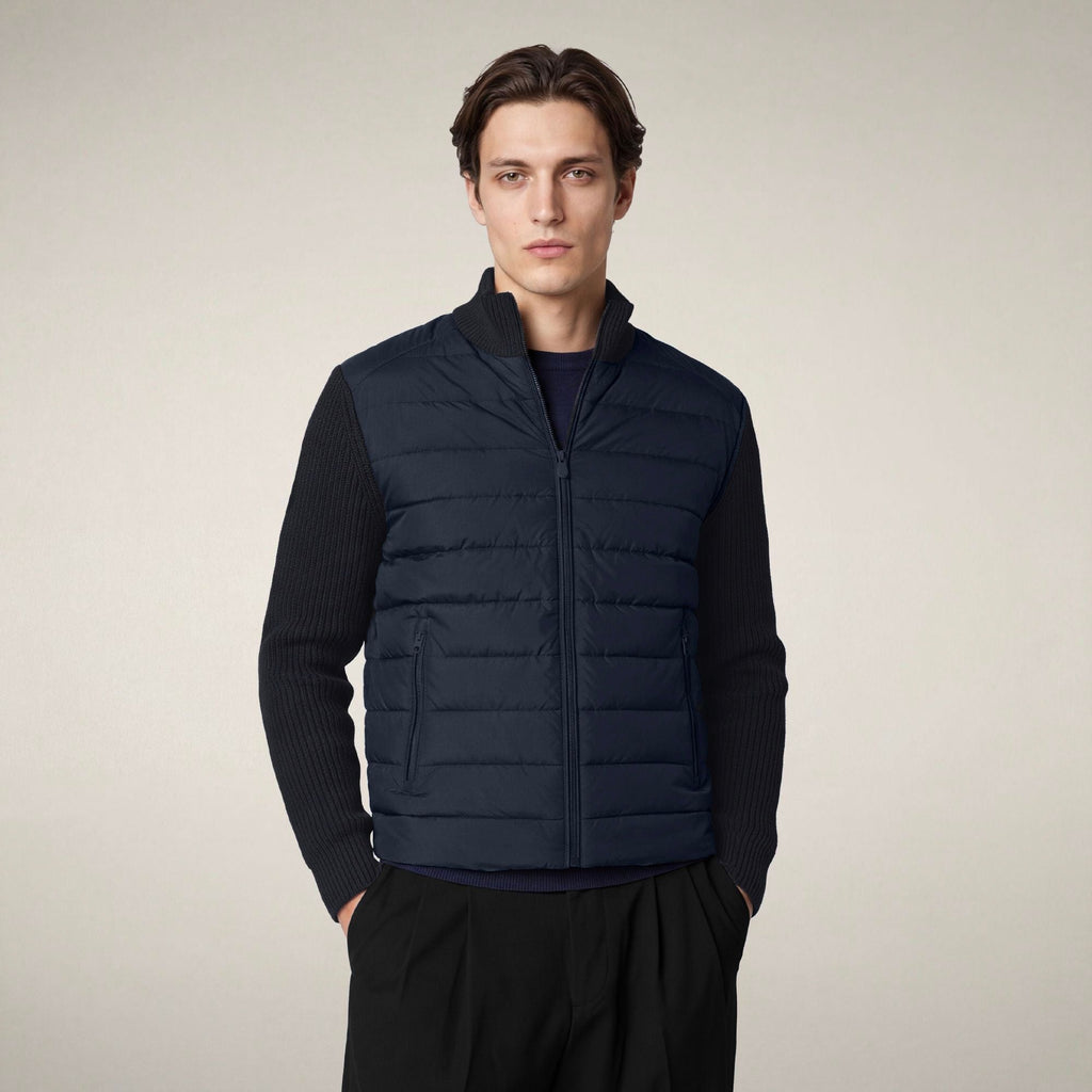 Men's Puffer Jacket Sedum in Blue Black