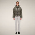 Women's Puffer Jacket Cosmary in Gunmetal Grey