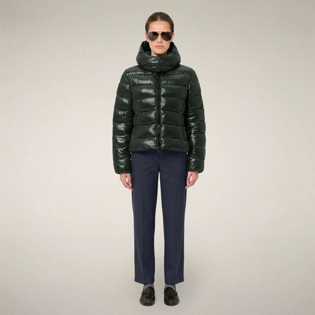 Women's Puffer Jacket Cosmary in Nori Green