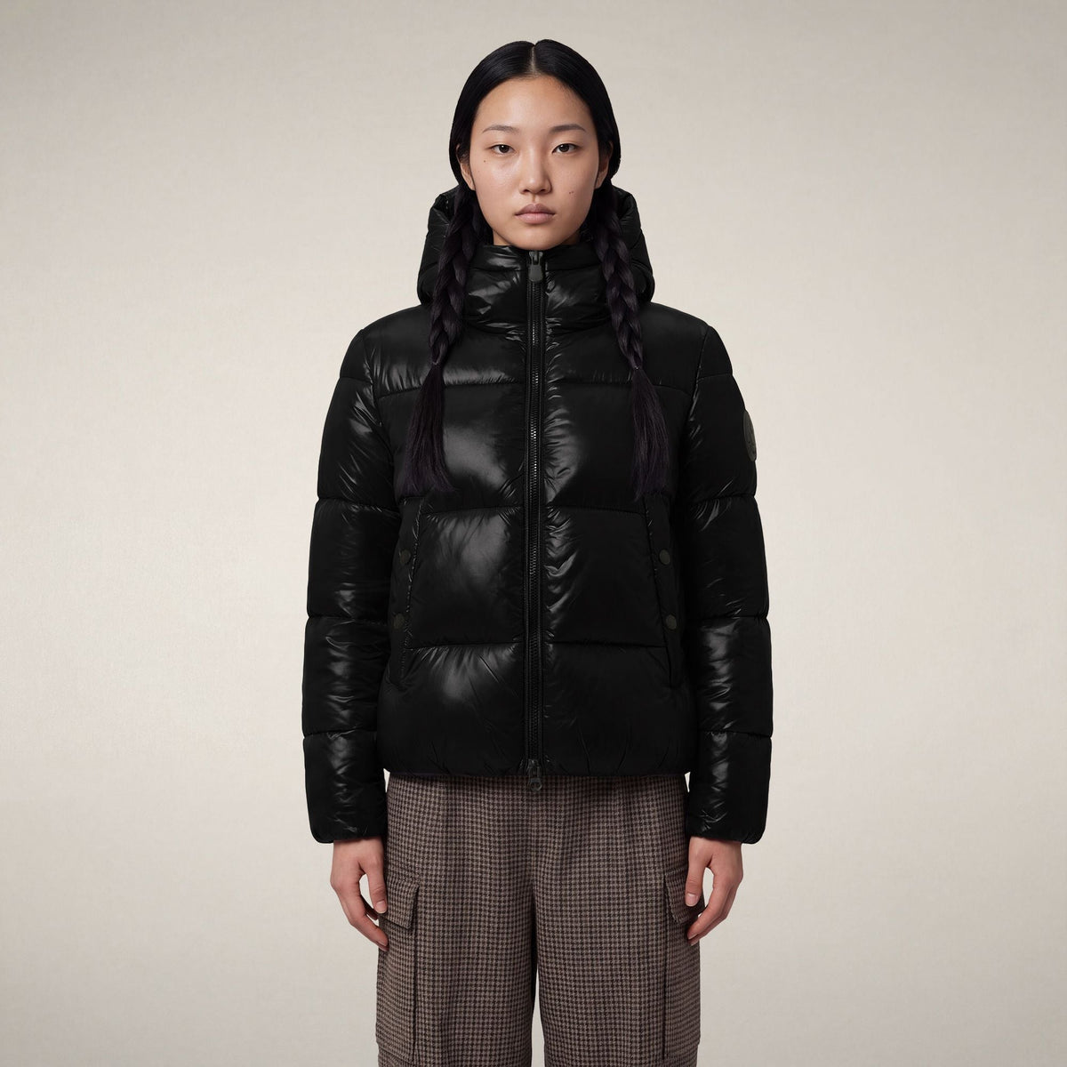 Women's Puffer Jacket Biddy in Black