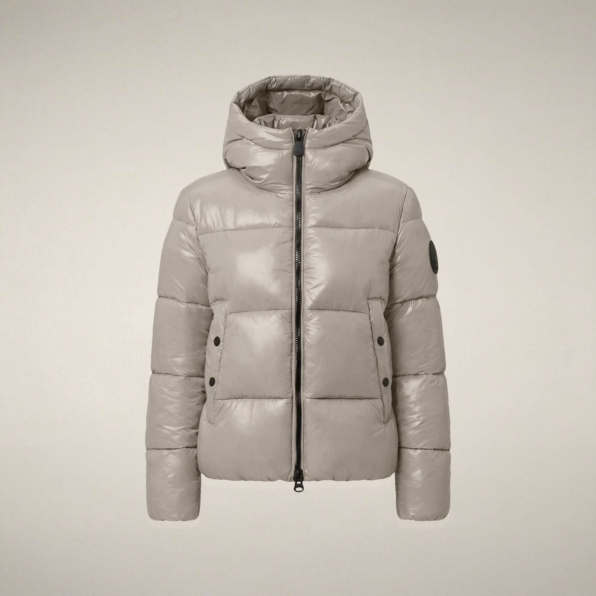 Women's Puffer Jacket Biddy in Rainy Beige