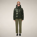 Women's Puffer Jacket Biddy in Pine Green