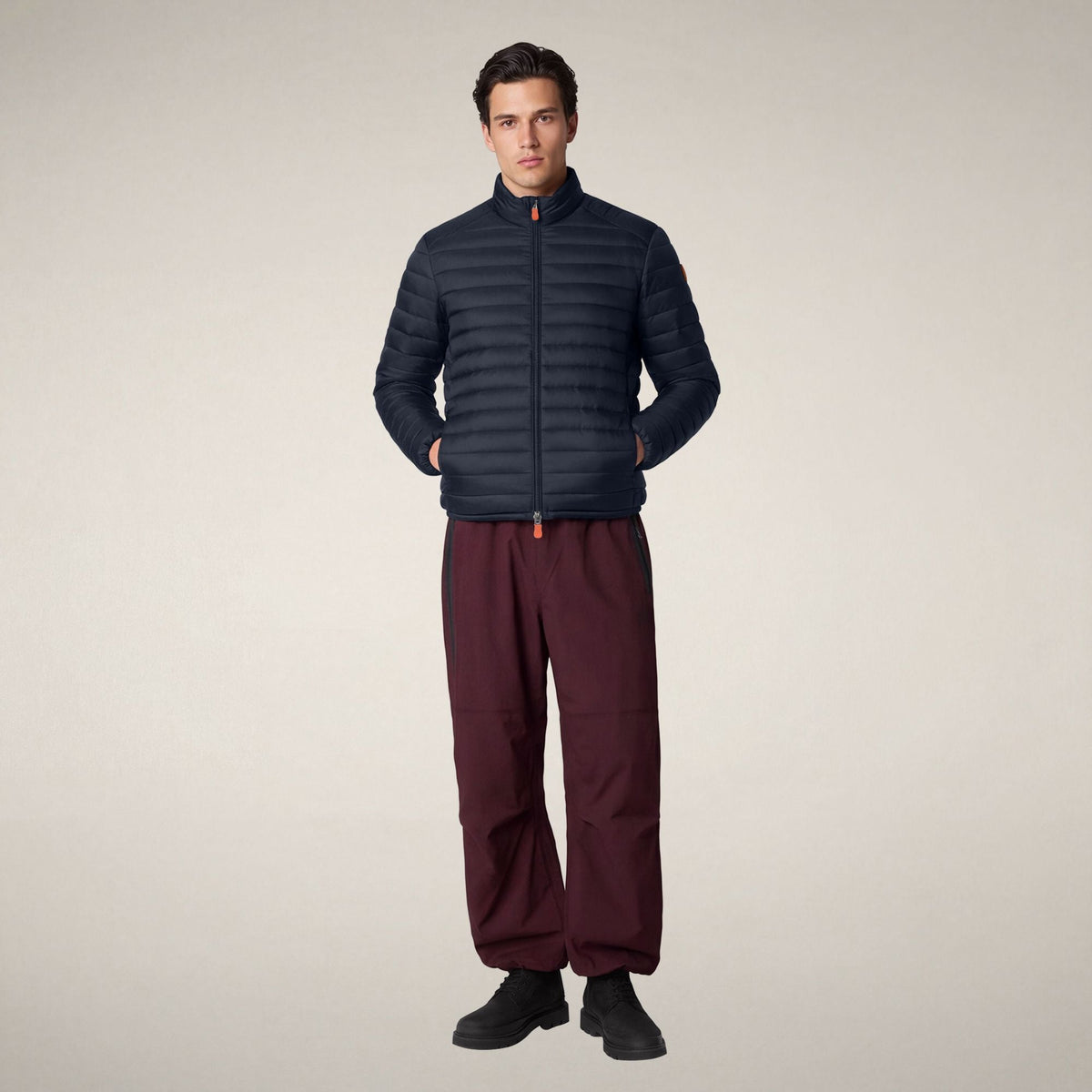 Men's Puffer Jacket Alexander in Blue Black