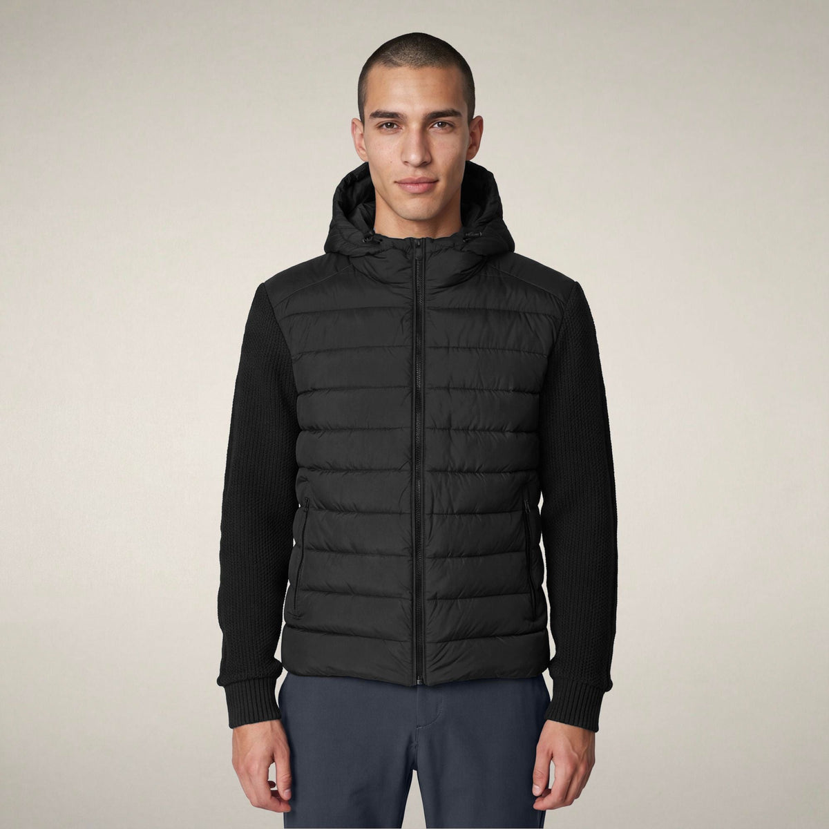 Men's Puffer Jacket Fen in Black