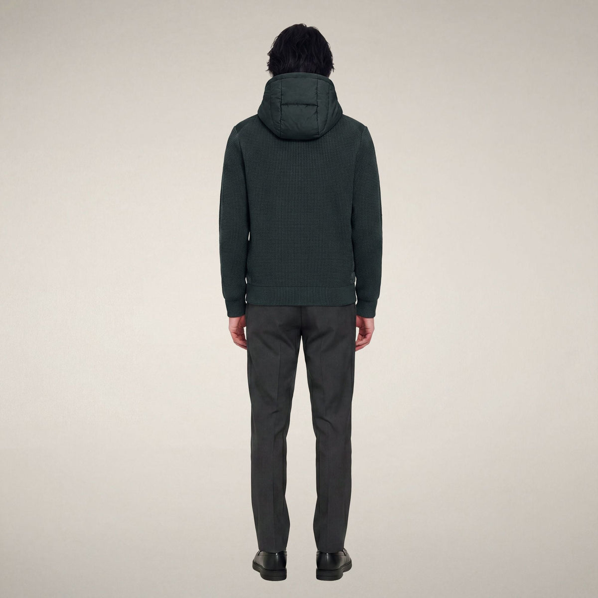Men's Puffer Jacket Fen in Green Black