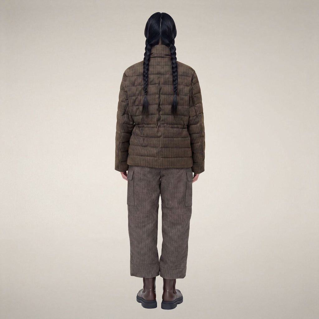 Doudoune Lottie pied-de-poule automne pour femme