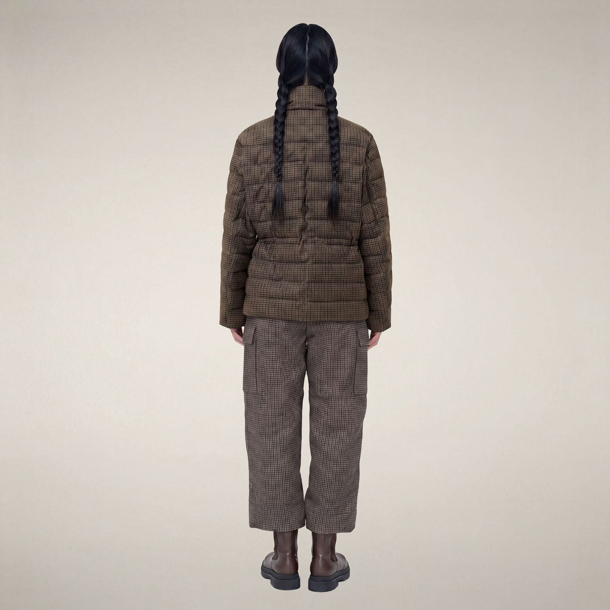 Doudoune Lottie pied-de-poule automne pour femme