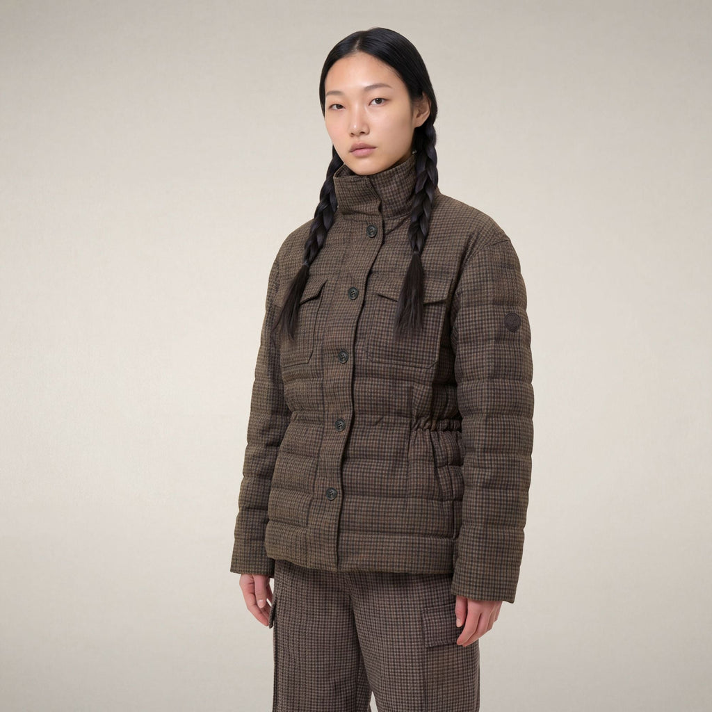 Doudoune Lottie pied-de-poule automne pour femme