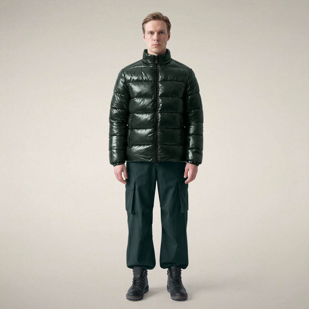 Men's Puffer Jacket Jobim in Nori Green
