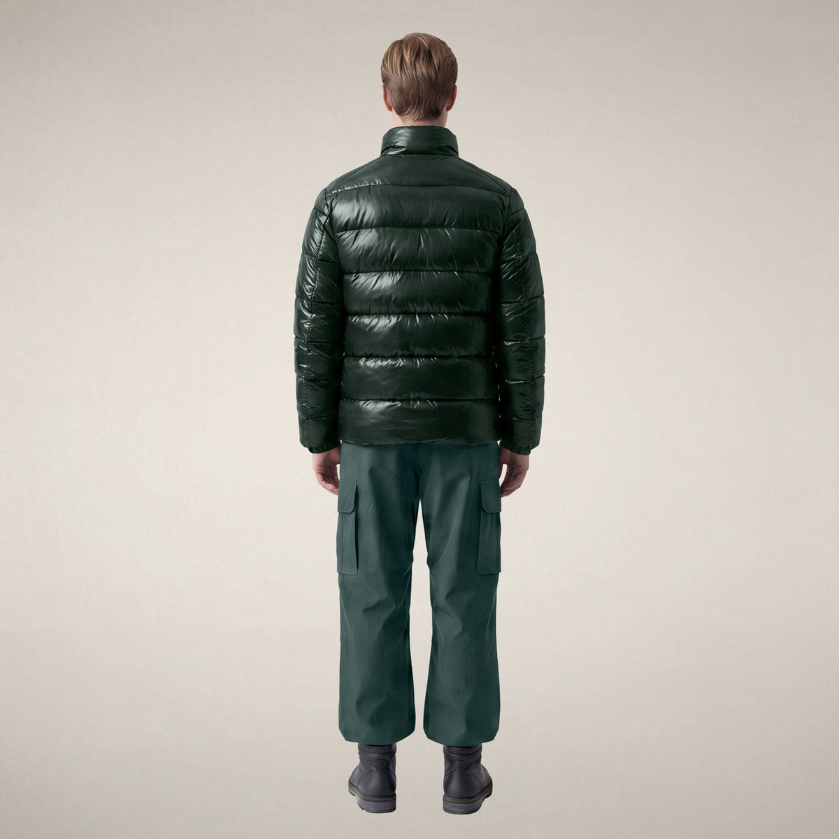 Men's Puffer Jacket Jobim in Nori Green